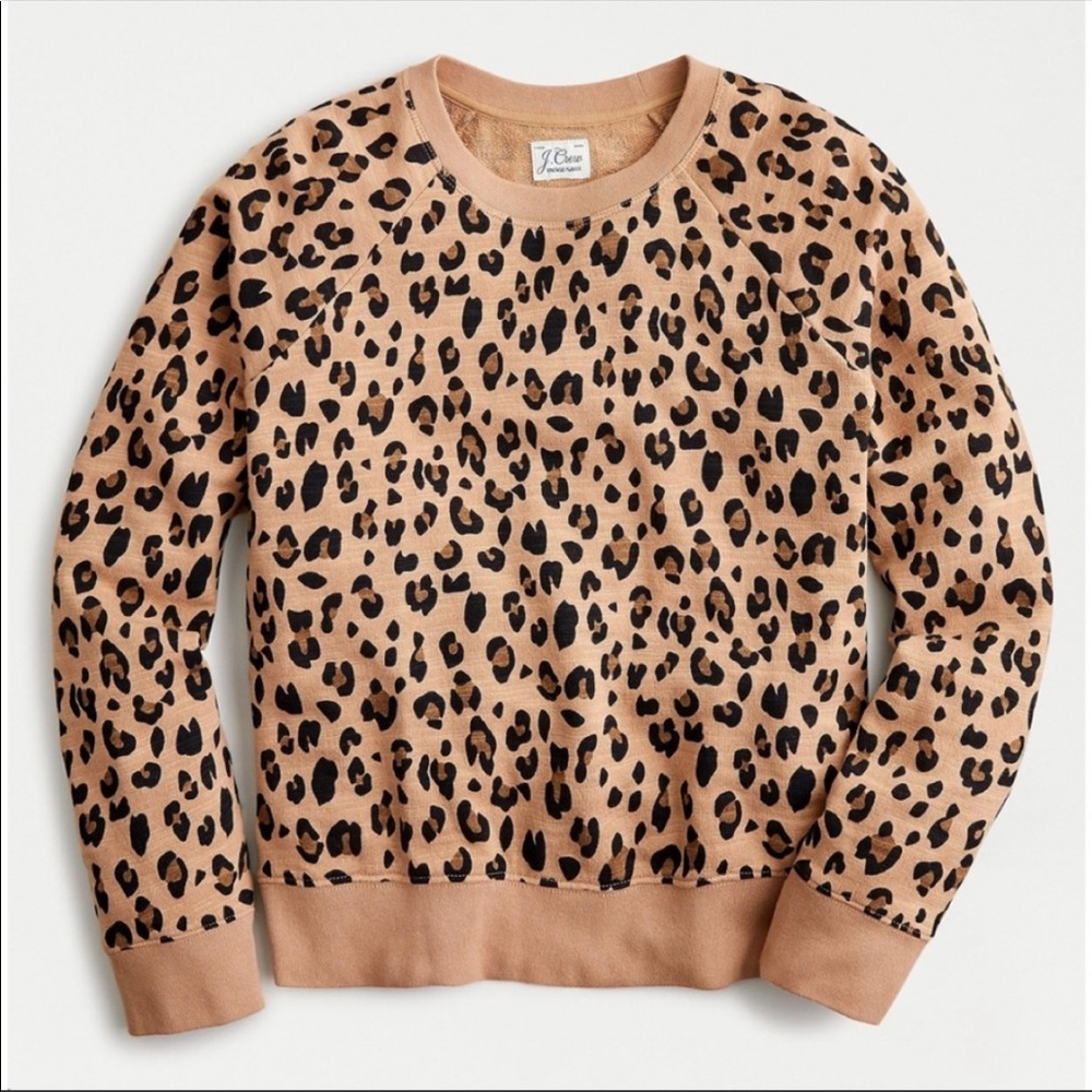 J. Crew leopard sweatshirt